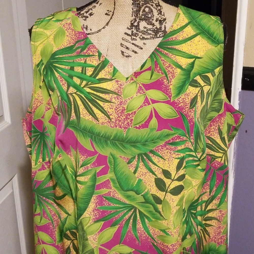 Tropical Print Dress